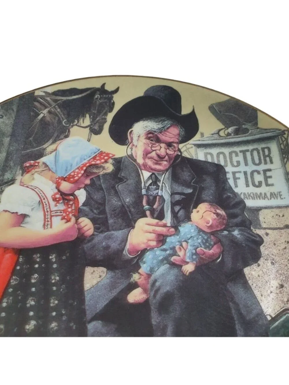 A Special Patient Don Crook Plate Children American Frontier 1986 River Shore
